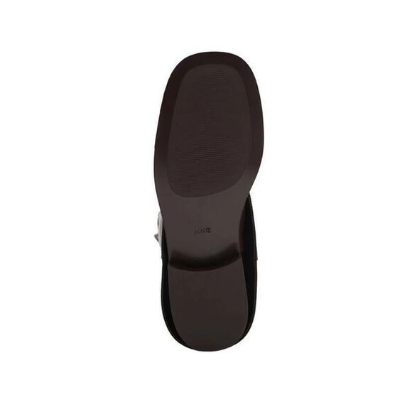 MNG BY MANGO $299 LEATHER TALL BOOTS BROWN BUCKLE 39 US 8.5 - Picture 6 of 8